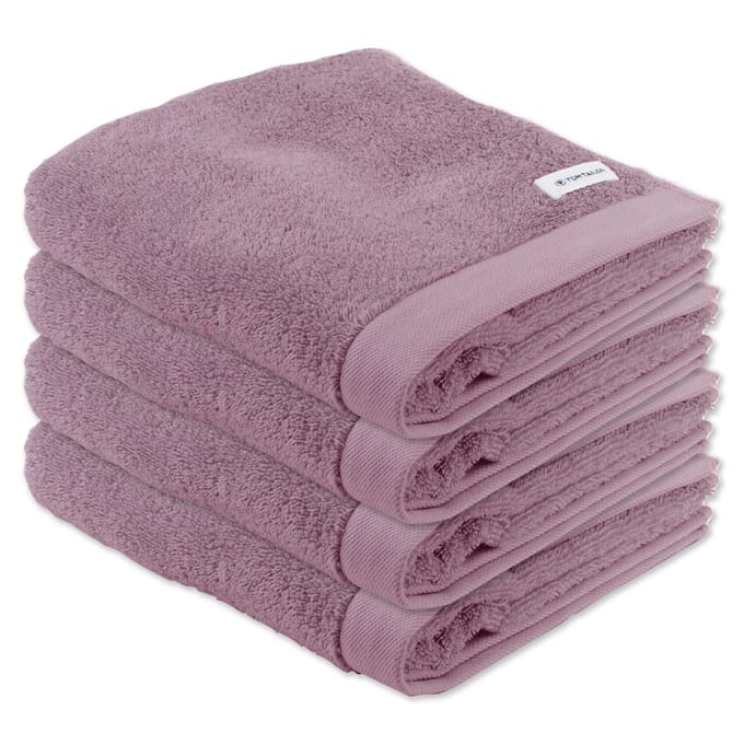 Tom Tailor Handdoek Color Bath Towel Een maat, 50x100 Verpakking van 4