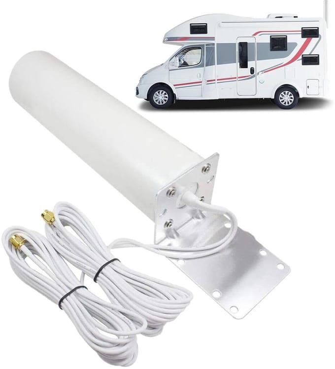 Wifi Extender - Signaalversterker Buiten - Internet Uitbreiden - Waterdicht Ontwerp - 5 Meter Kabel - Zwart