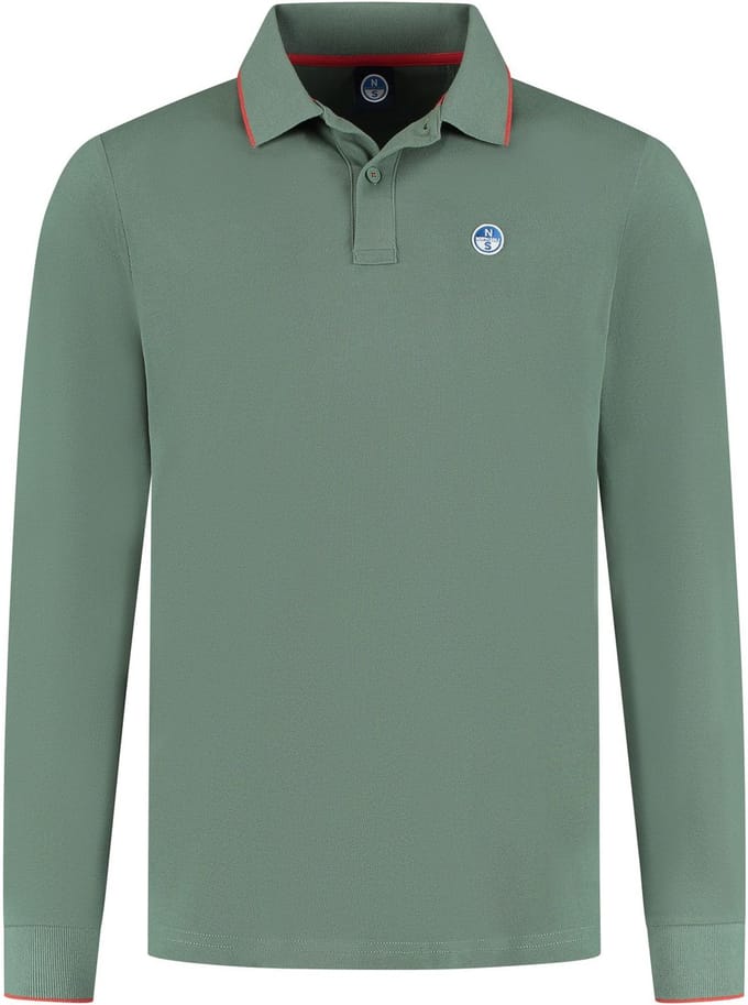 North Sails Basic Polo LS Heren - Maat S