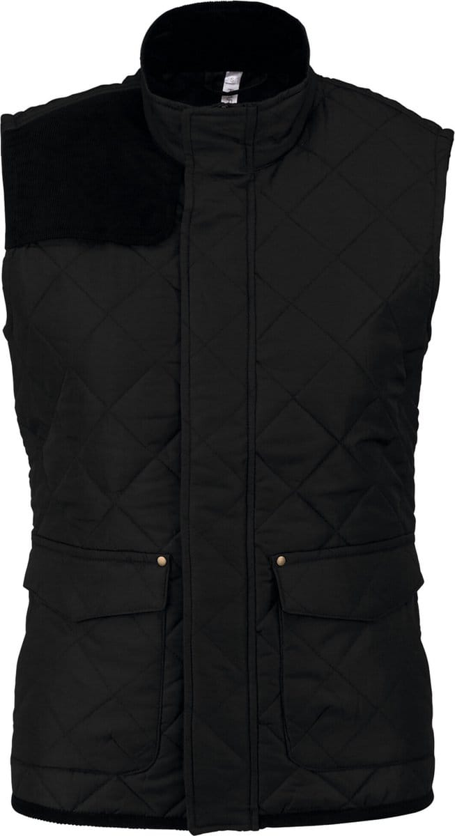 Kariban Gewatteerde damesbodywarmer K6125 - Black - S