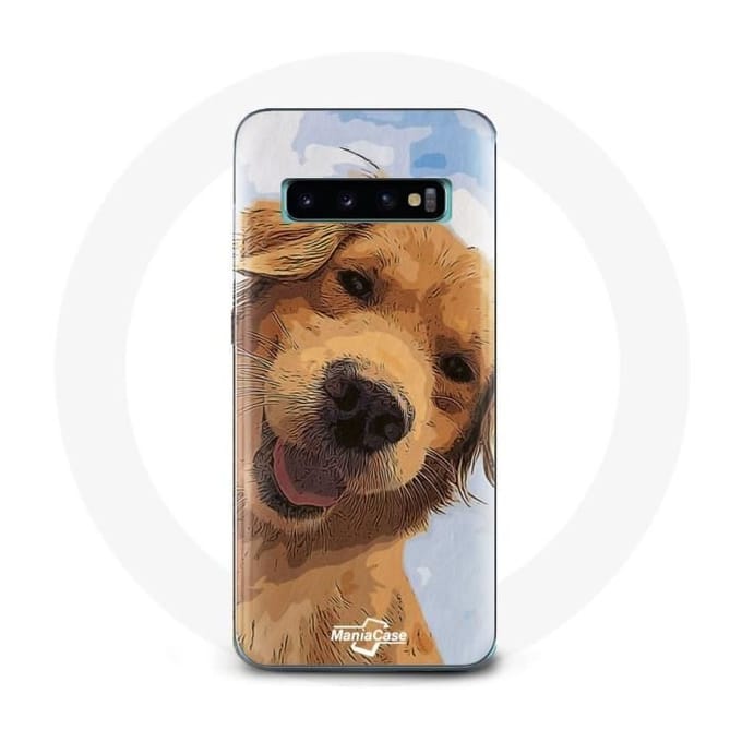 Coque pour Samsung Galaxy S10 Golden retriever Race de chiens