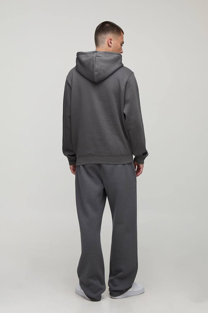 Essential Regular Fit Over the Head Hoodie | Charcoal | Size Medium