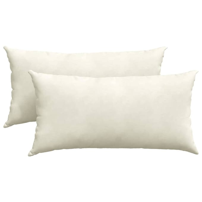 vidaXL - Zitkussens - 2 - pcs - Crème - 80 - x - 40 - cm - Corduroy - stof
