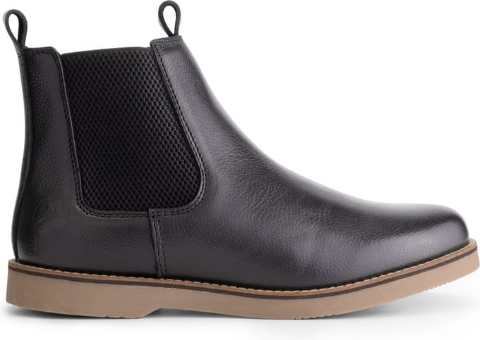 Travelin' Charente - Dames leren laars - 100% leer - Chelsea boots - Zwart