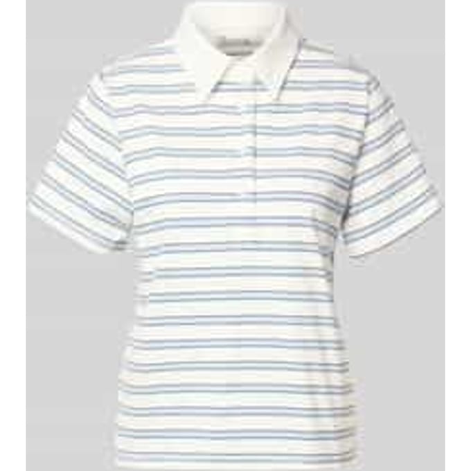 My Essential Wardrobe Mwasla Polo Tee Tops & T-shirts Dames - Shirt - Wit - Maat L