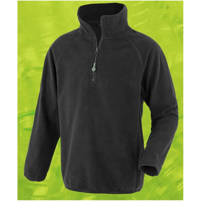 Kinderen fleece met rits van gerecycled polyester Result
