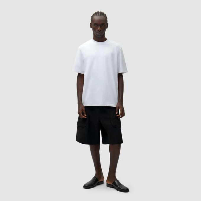 Heren T-shirt Terug Collage Tee White