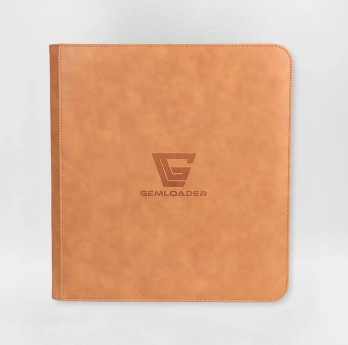 Gemloader Premium Traditional sleeved collectors binder, Trading kaarten verzamelmap [480 pockets 3X4] Hazel