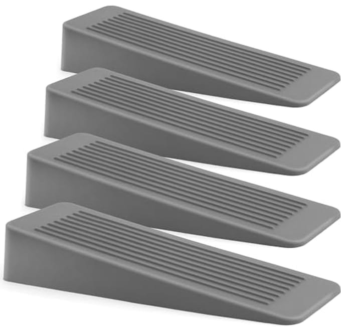 Deurstopper 4 stuks - Antislip Rubberen Deurwiggen voor Binnen, Ideaal voor Vloeren