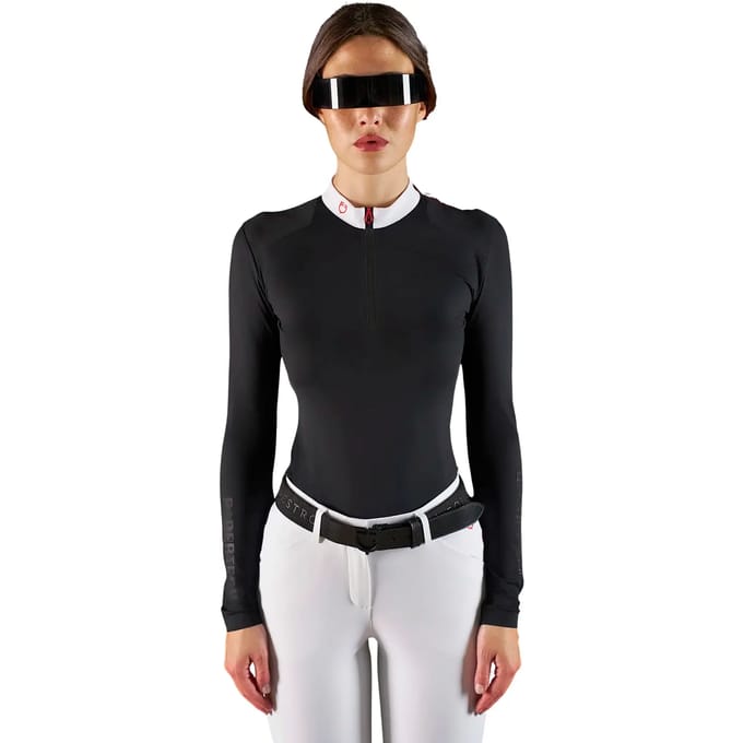 Damespolo met lange mouwen Equestro Ridertechnology