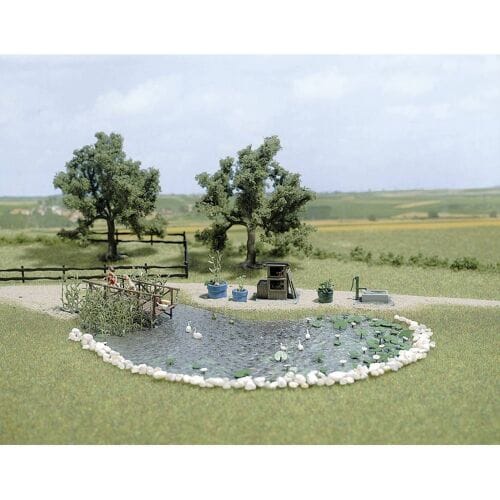 Busch - Gartenteich - Set H0 (Bu1210) - modelbouwsets, hobbybouwspeelgoed voor kinderen, modelverf en accessoires