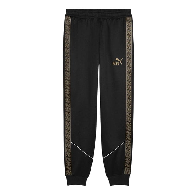 Puma Mannen King Anthem Slim Trainingsbroek (Zwart/Goud)