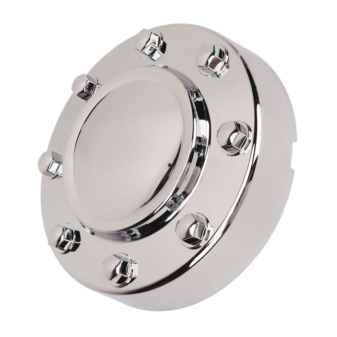 Cache Central de Roue Avant 68081010AA Cache-Moyeu de Roue Chromé Anti-Poussière Adapté pour 3500 DUALLY 2011 à white