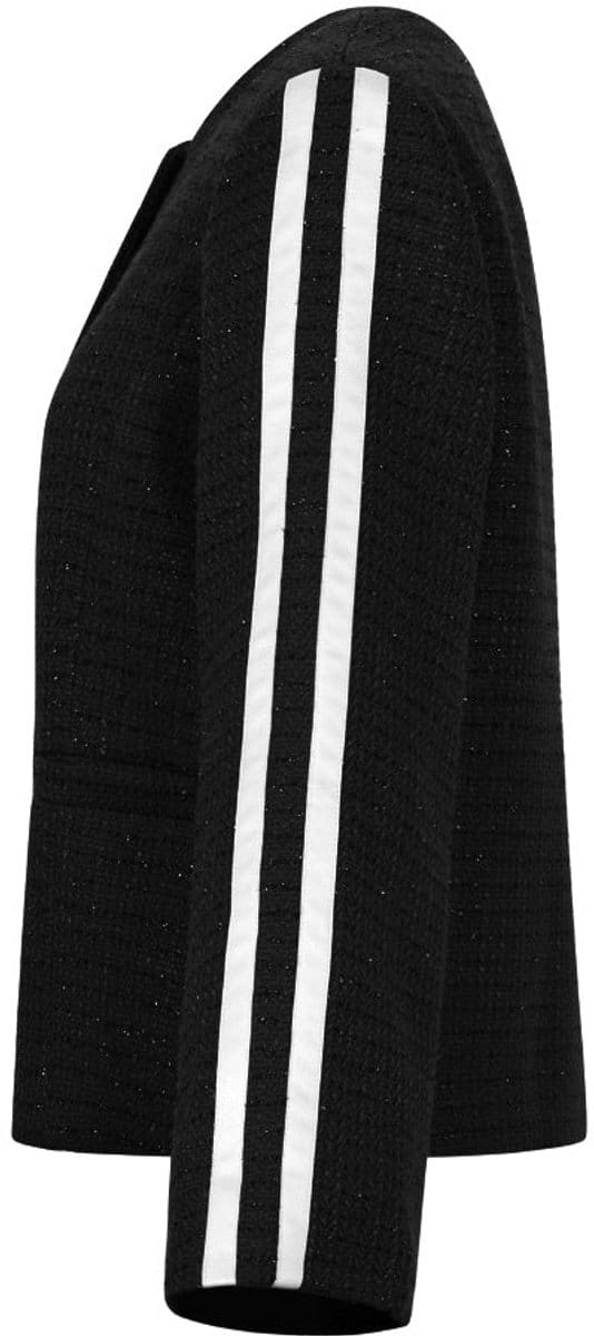 Comfortabele Geweven Polyester Damesjas met Ruitpatroon en Ronde Hals - Rood - Maat S
