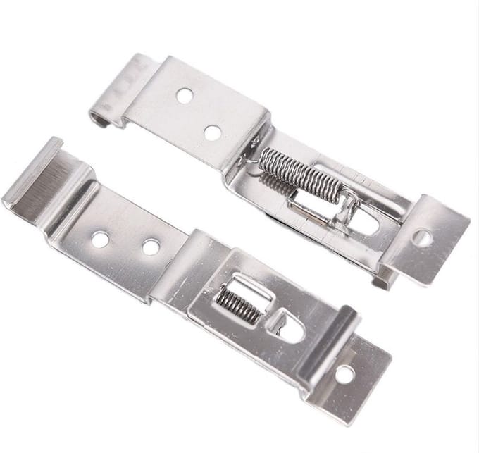 VCTparts® RVS Kenteken / Nummerplaat Houders - Frame Beugels Clips Klemmen (set)