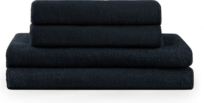 Blumtal Terry Handdoeken Set - 2 x Baddoek & 2 x Handdoek: Donkerblauw