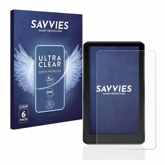 Savvies - Screenprotector voor Garmin zumo XT - Folie Beschermfolie transparant 6 Stuks