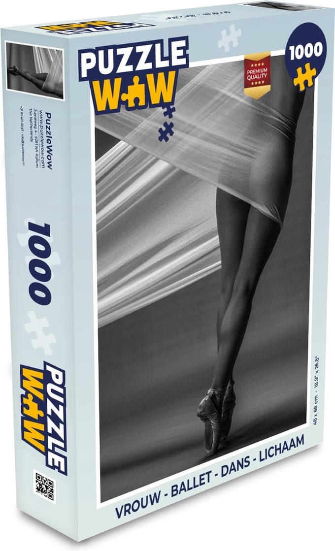 Puzzel Vrouw - Ballet - Dans - Lichaam - Legpuzzel - Puzzel 1000 stukjes volwassenen