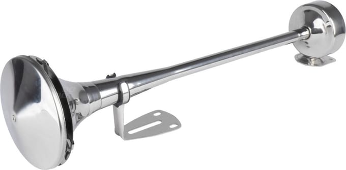 Claxon toeter - 520 mm - chrome - 120 decibel - luchthoorn