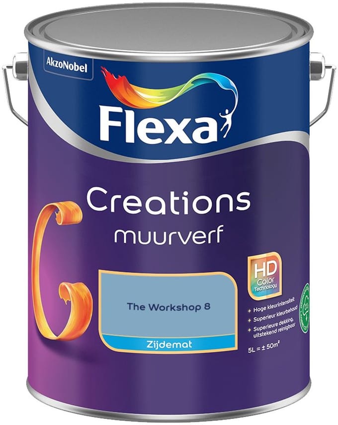 Flexa - Creations Muurverf Zijdemat - The Workshop 8 - Mengverf - 5 L