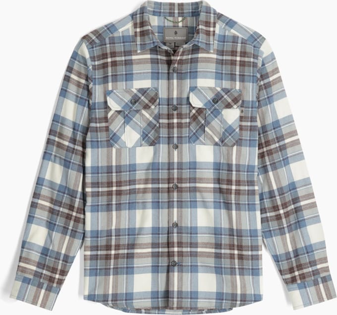Royal Robbins Lost Coast Flannel Plaid - Blouse - Heren - Blauw - Maat M