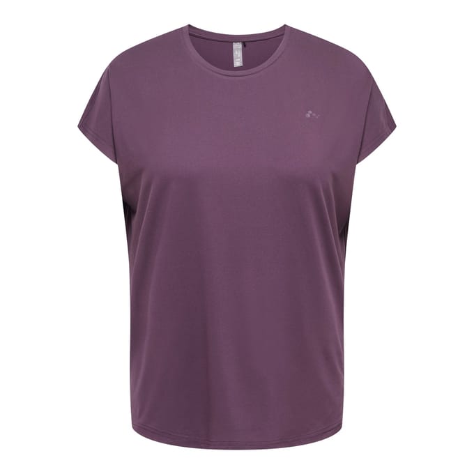 ONLY PLAY CURVY AUBREE SS BAT LOOSE TEE CUR NOOS Plum Perfect 15185301 plum per