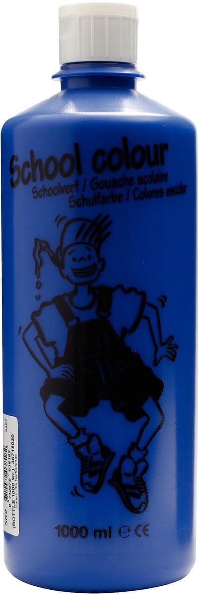 Talens School Colours Bottle 1000 ml Deep Blue 502 (36715020)