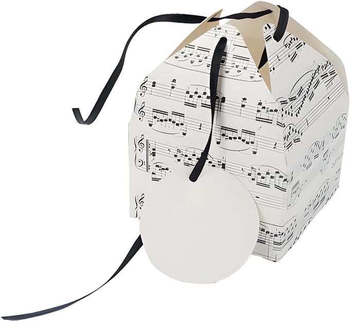 Music Gift - Cadeaudoos Muziekstaaf - Ritmische touch - Inclusief labels
