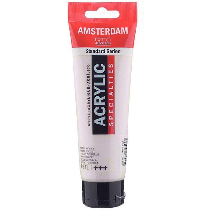 Amsterdam Acrylverf - 120 ml - Parelviolet 821   8712079395445   Verf