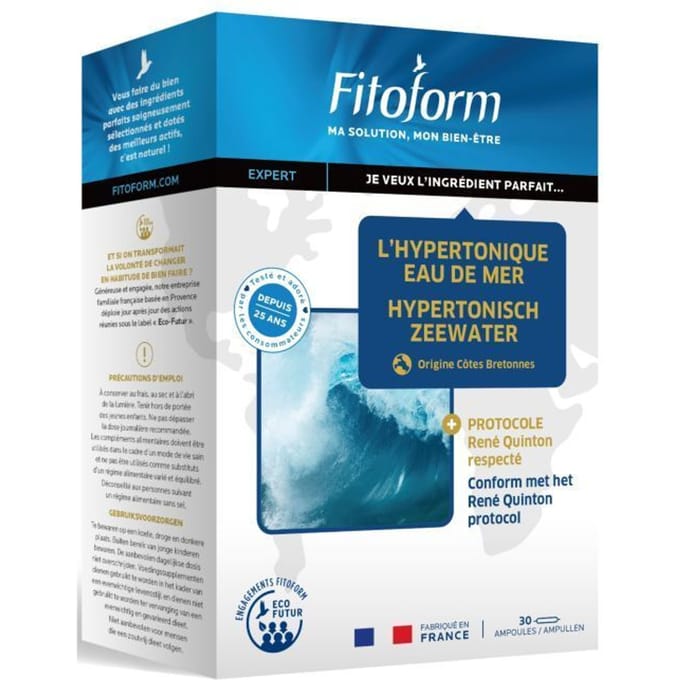 Fitoform Hypertonisch Zeewater 30 Drinkbare ampoules