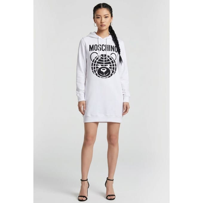 Moschino Dress White Taglia: 36 | Abiti in T-Shirt Outlet | Donna | Bianco