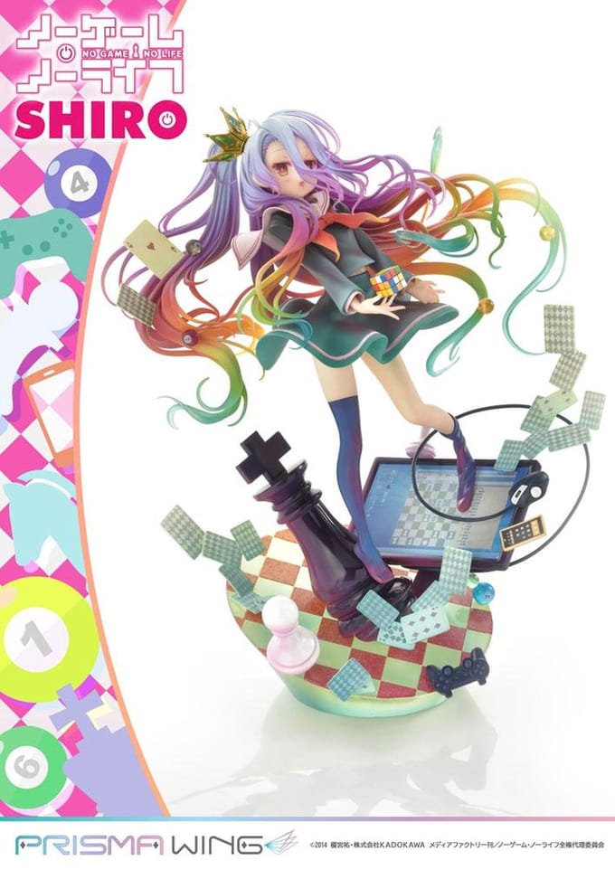 Prime 1 Studio No Game No Life Prisma Wing PVC Statue 1/7 Shiro 27 cm Beeld