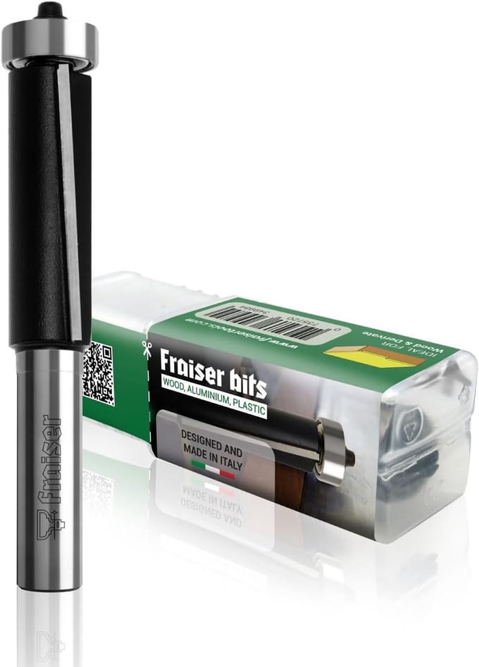Houtfrees met lagers voor bovenfrees - 12,7 mm snijdiameter