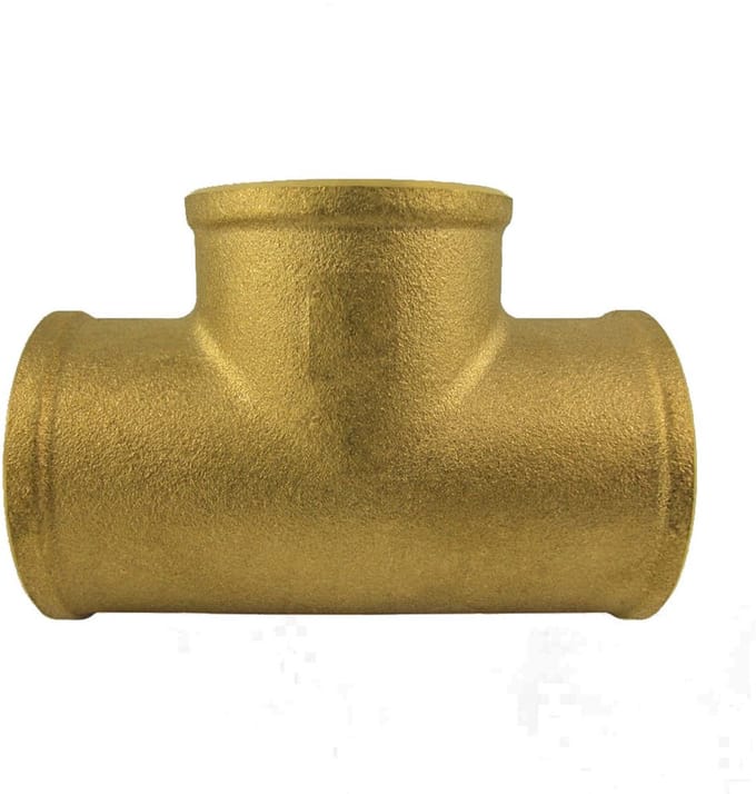 Schroefdraadfitting Messing T-stuk 3/8" IG