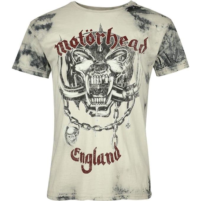 Motörhead T-shirt - Logo England - S tot 3XL - voor Mannen - grijs