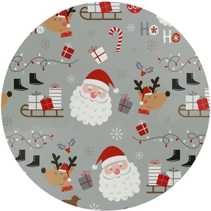 Unique Living - Placemat Present - Ø38cm - Grijs