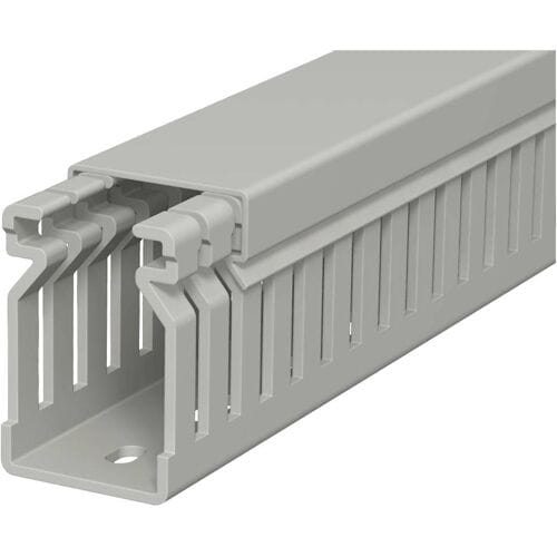 OBO Bettermann 6178010 Kabelgoot (l x b x h) 2000 x 25 x 40 mm 1 stuk(s) Steen-grijs