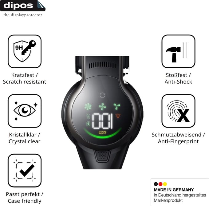 dipos – 2x Pantserfolie geschikt voor MOVA S2 | 9H Screenprotector