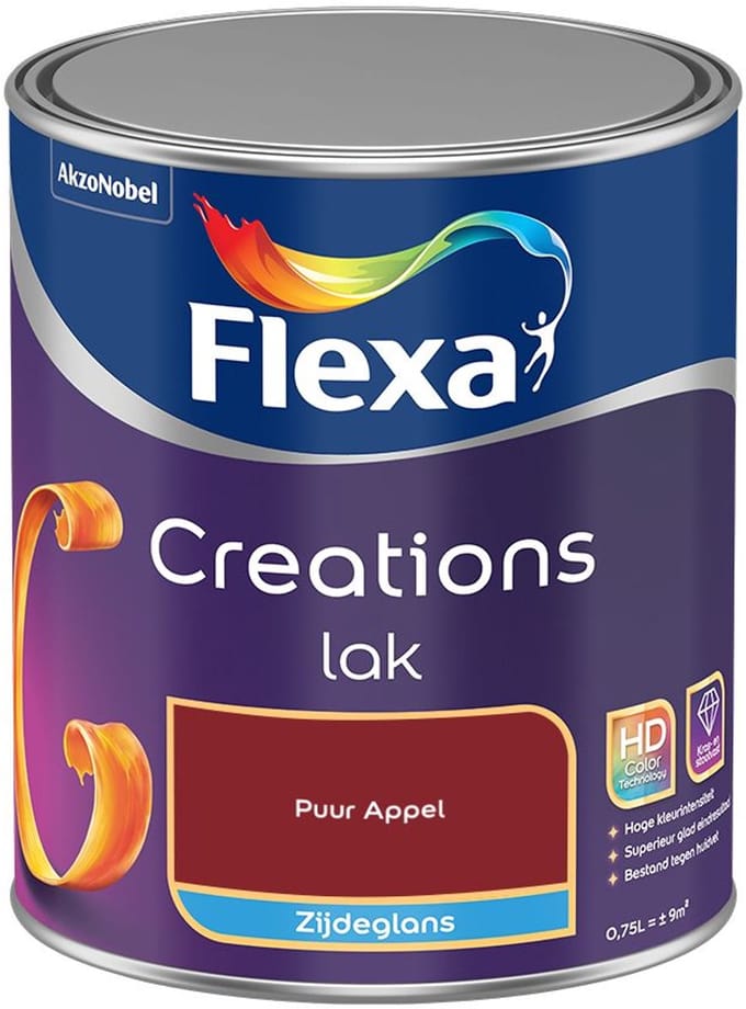 Flexa - Creations Lak Zijdeglans - Puur Appel - Mengverf - 750 Ml