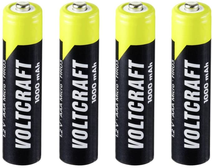 VOLTCRAFT Endurance HR03 Oplaadbare AAA batterij (potlood) NiMH 1000 mAh 1.2 V 4 stuk(s)