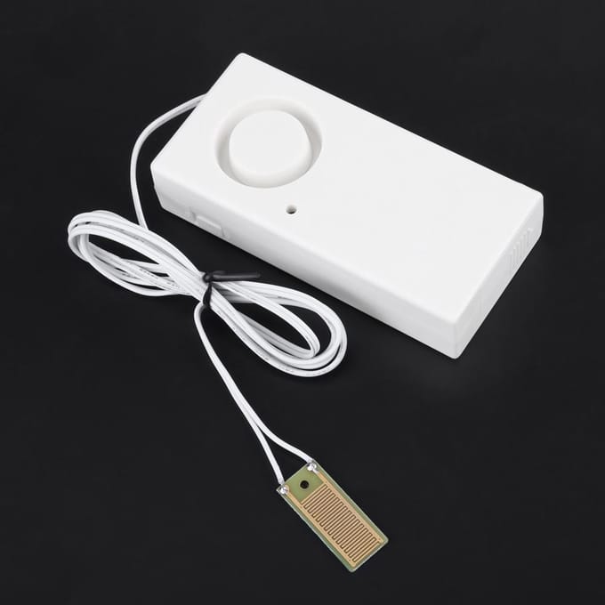 Water Overloop Sensor Detector 120dB Water Lekkage Alarm Systeem white