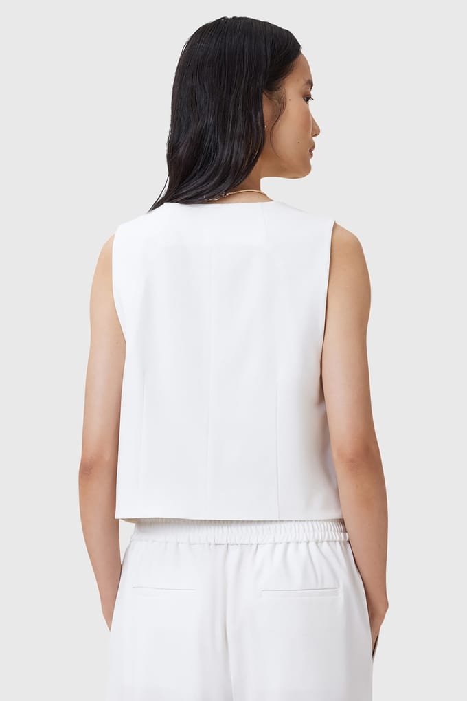 AllSaints Aleida Tri Waistcoat White Größe: 2 | Gilets Outlet | Damen | Weiß