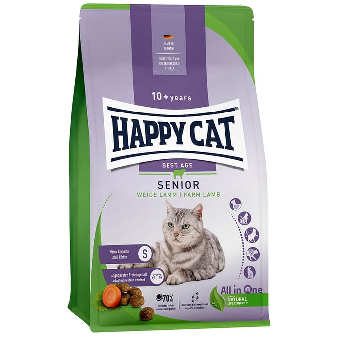 Happy Cat Senior Kattenvoer - Lam - 4 kg
