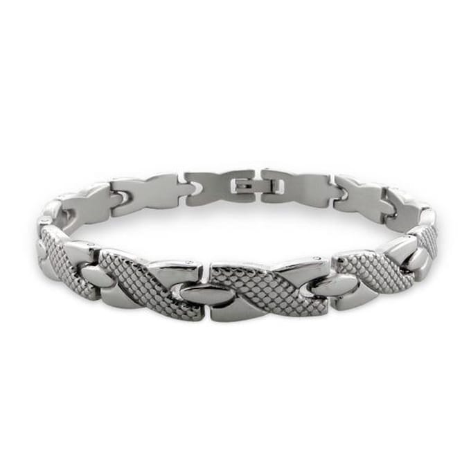 Amanto Armband Azat - 316L Staal - Kruis - 6mm - 21cm