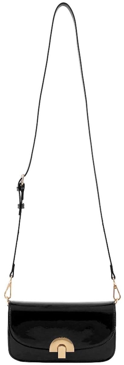 SEIDENFELT MANUFAKTUR schoudertas Grenaa Long Saddle Bag Black zwart