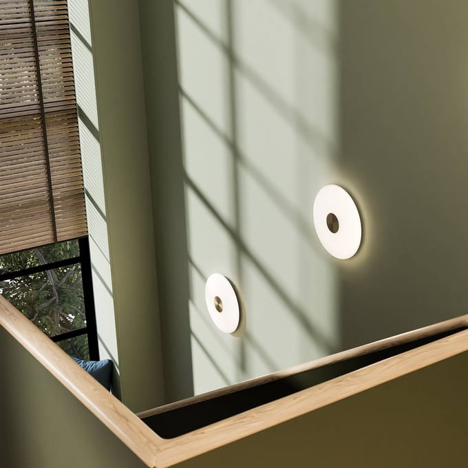 Northern Glans wandlamp klein - NorthernGlintOpalWhite