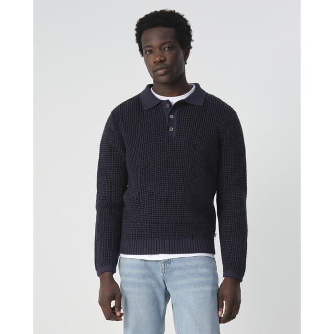J.C. Rags Baker polo long sleeve
