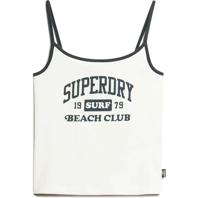 Superdry - Athletic Essentials Cami Top met logo - Dames - Vesten