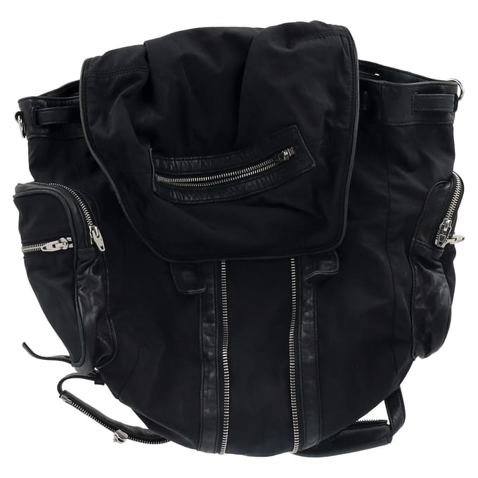 Alexander Wang Nappa Mini Marti Rugzak in Zwart Nylon