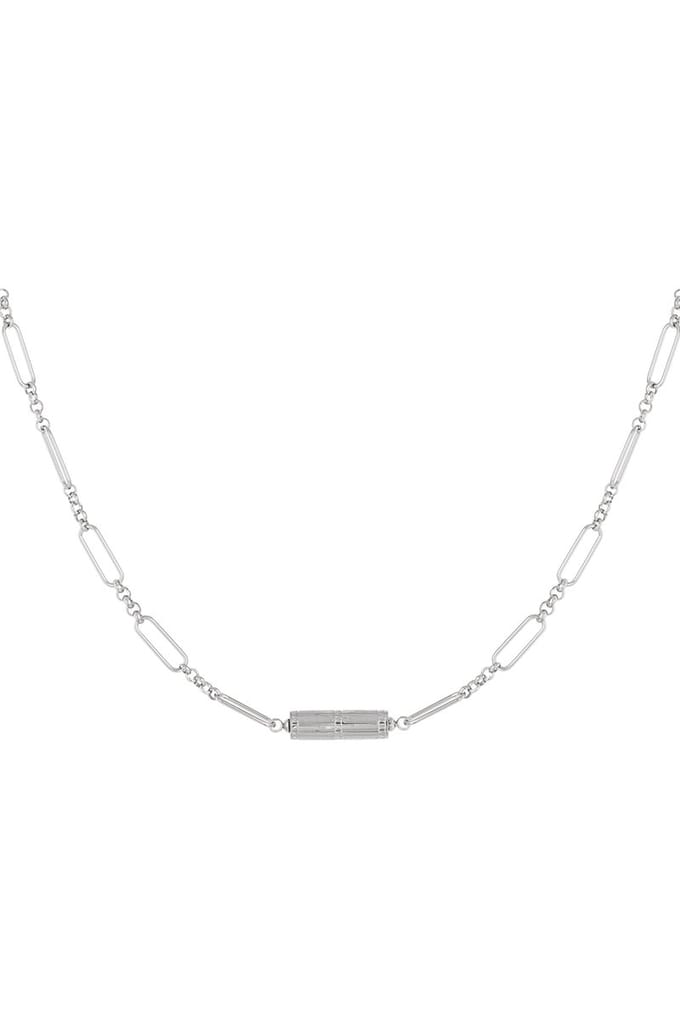 Ketting Link Chain - Zilver - Stainless Steel - Elegant - Feestdagen - Cadeau